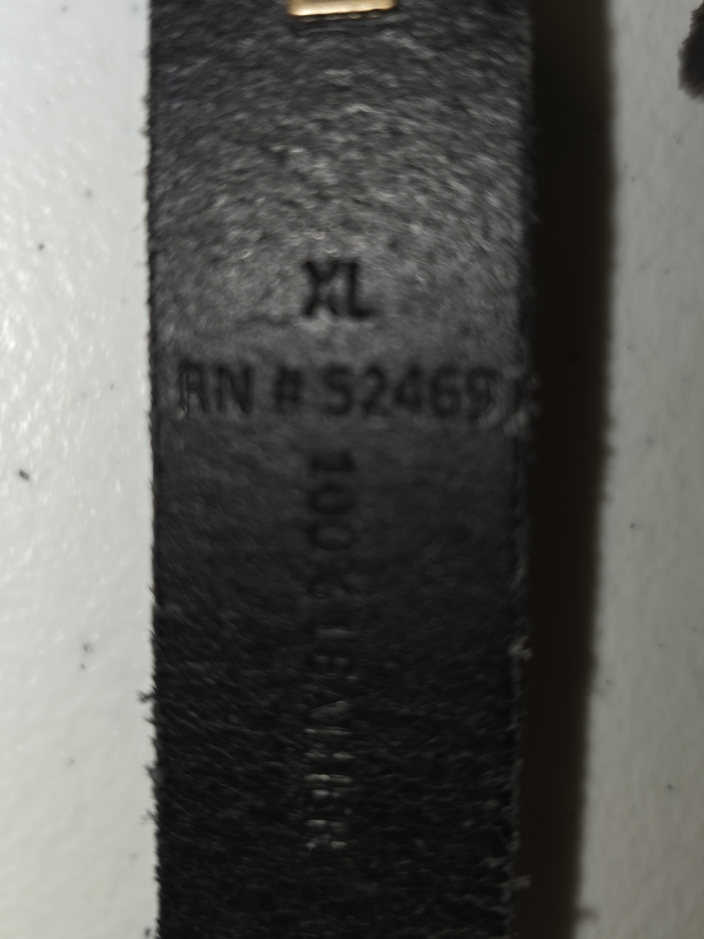 Time and Tru Black Leather Belt with Antiqued Brass Buckle Sz XL - Picture 11 of 16